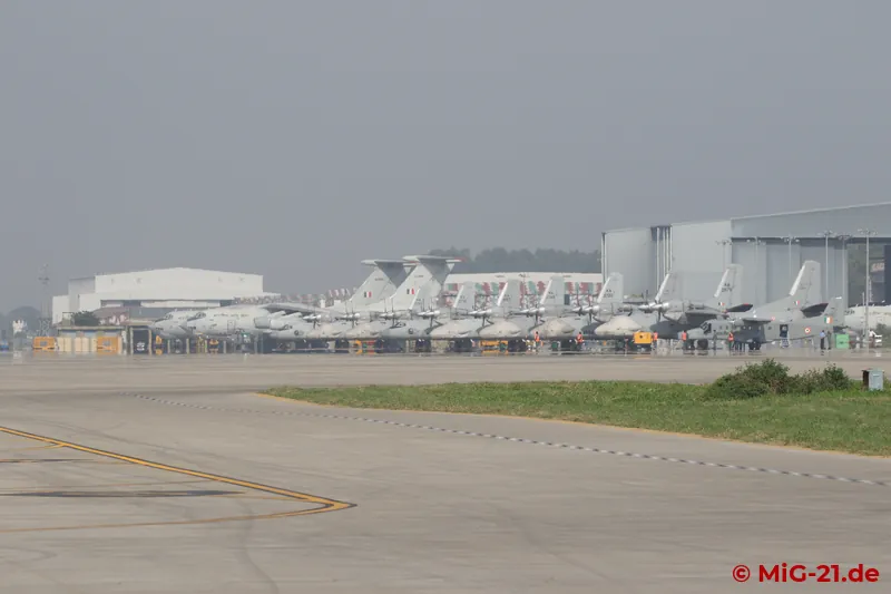 Chandigarh today is a busy transport base, and regular flight operations continued on the day of the event …