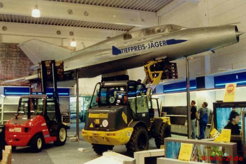Dismantling with heavy equipment.