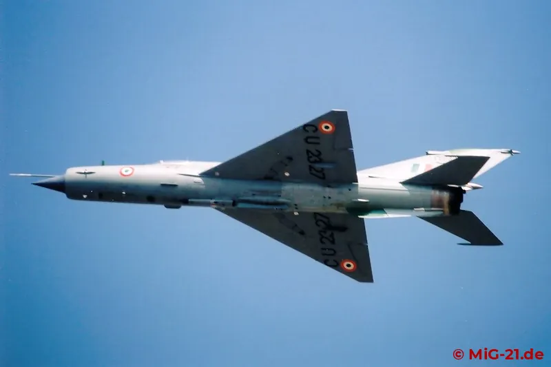 A short and rather disappointing display of the MiG-21 Bison was part of every day's flying programme.
