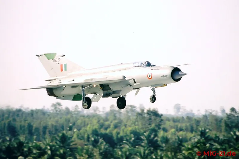 Today the Indian Air Force mainly operates upgraded MiG-21 Bison, based on licence-built MiG-21bis.