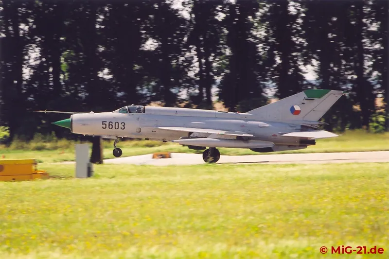 Not a participant of the exercise but returning from CIAF : MiG-21MFN 5603. However, simulated air combat …