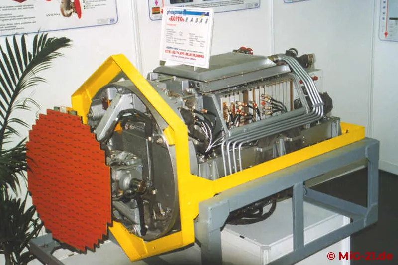 Kernstück des MiG-21-93-Programms ist das Kopjo-Radar von Fasotron.