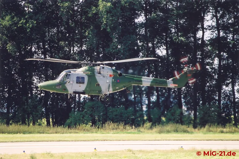 Lynx arriving in Čáslav. The crash of one of these helicopters with six people killed led to the strong …