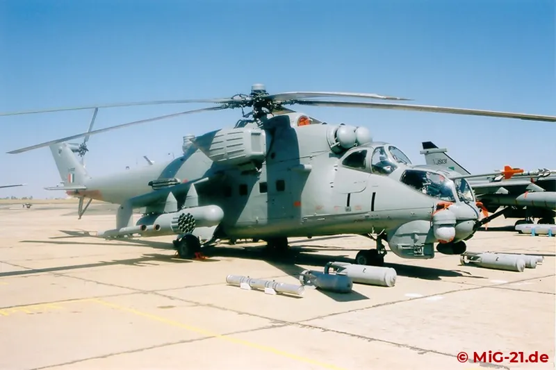 Israel Aircraft Industries (IAI) is equipping the Indian Mi-24's with new avionics. Externally these …