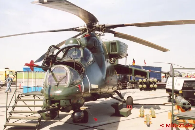 ... war die Mi-35M nur am Boden zu sehen.