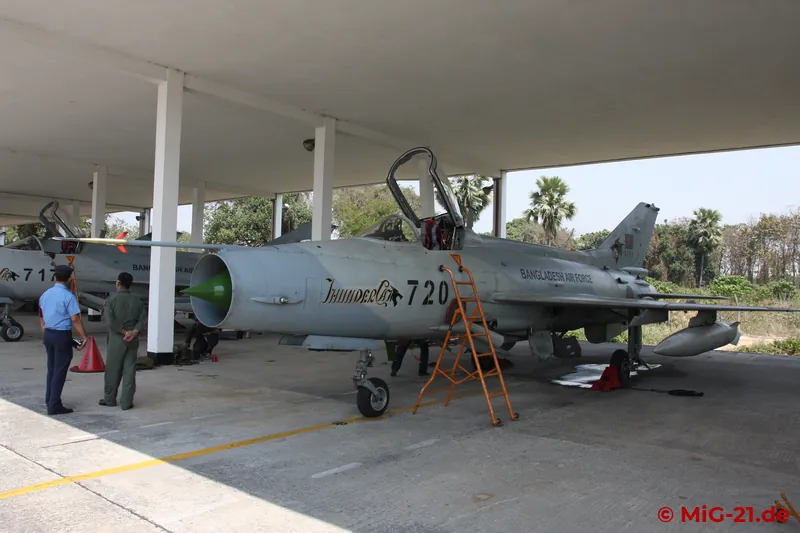 Preparing for flight operations at Bangabandhu (formerly Kurmitola).