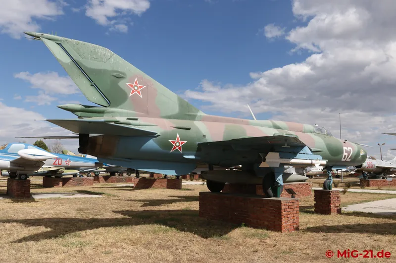 Almost all MiG-21s in the open-air area are looked after by 3 Aviobaza at Graf Ignatievo, which is reflected …