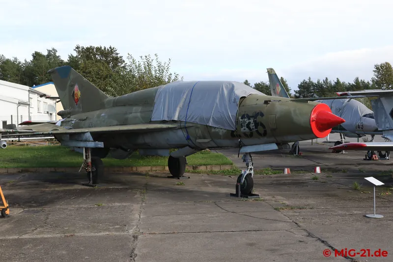 A total of seven MiG-21s are displayed at Rothenburg. The aircraft that used to fly at the base include US …