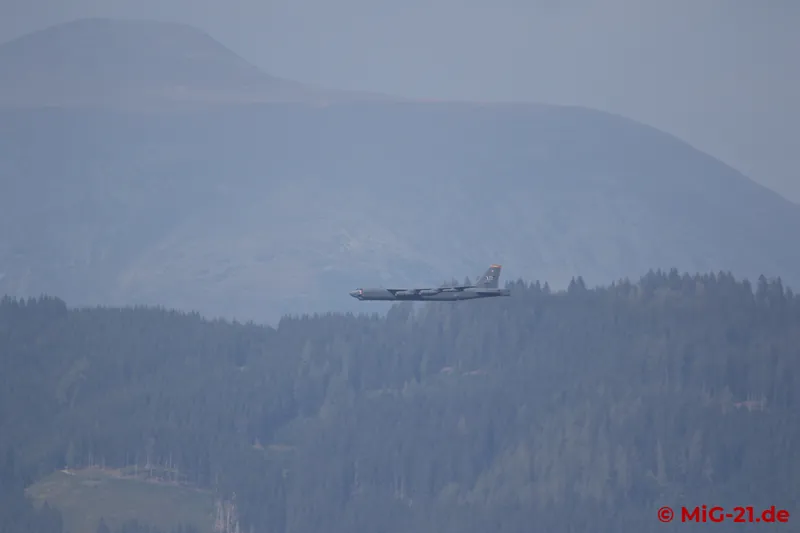 The author watched the B-52 flypast from the car park before setting off home satisfied.