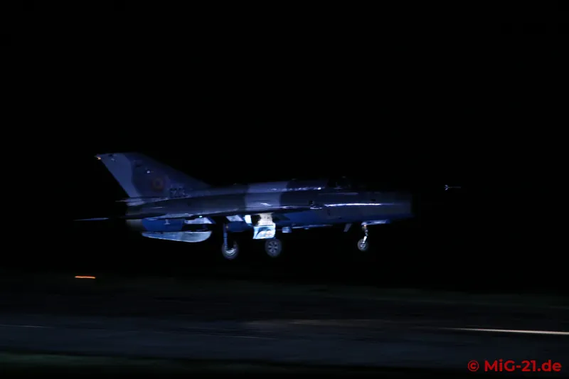 For night flying it is back up the tower, where landing lights in combination with fresh paint schemes allow …