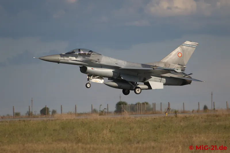 ... the F-16s also fly with six or eight aircraft.
