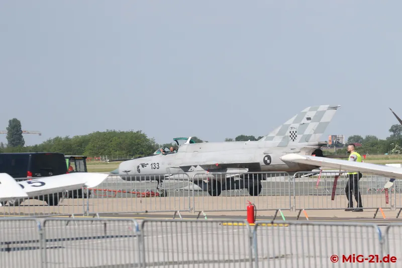 ... and where 133 is also being towed.