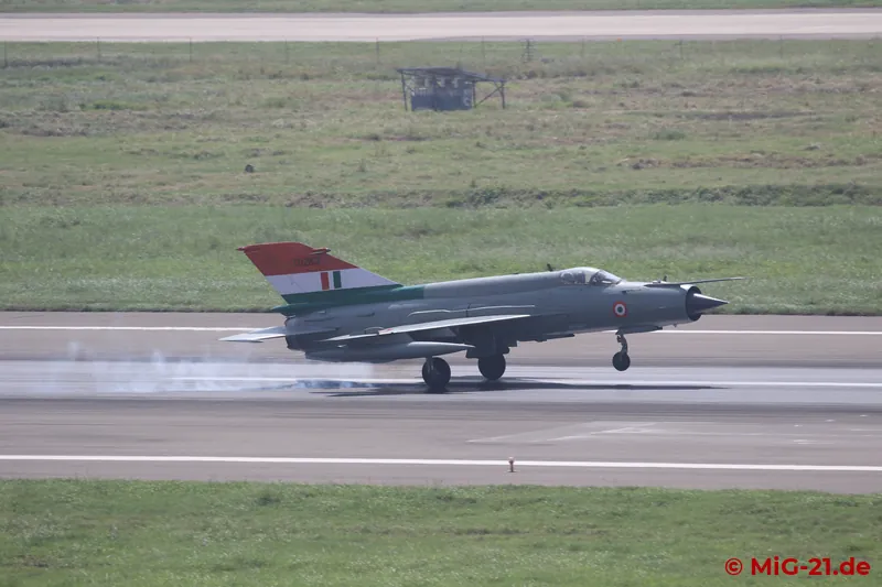 The last landing of an Indian MiG-21? On the fringes of the event there were rumours that continued operation …