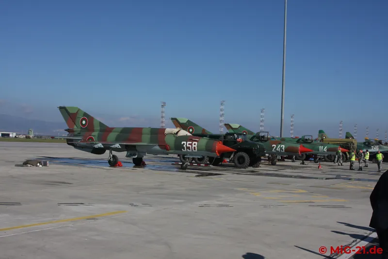 ... back to the flightline, where a reserve aircraft of each type – in the case of the MiG-21, 358 – was also …