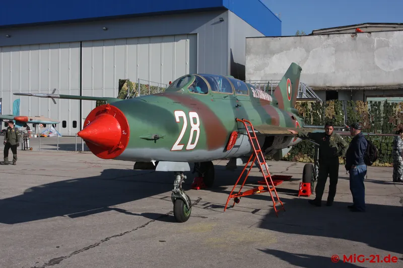 ... while the inscription on the MiG-21 celebrates its 50th service anniversary with the BVVS.