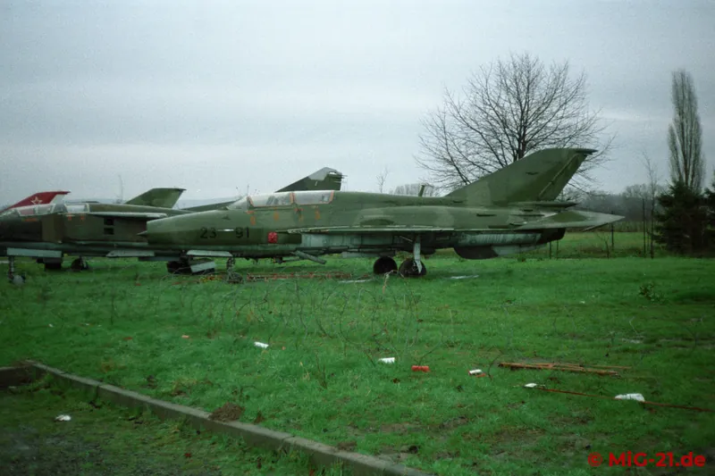 At the time of the visit the museum also had a MiG-21U ...