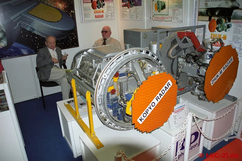 ... and the Russian Kopyo radar fitted to the upgraded aircraft.