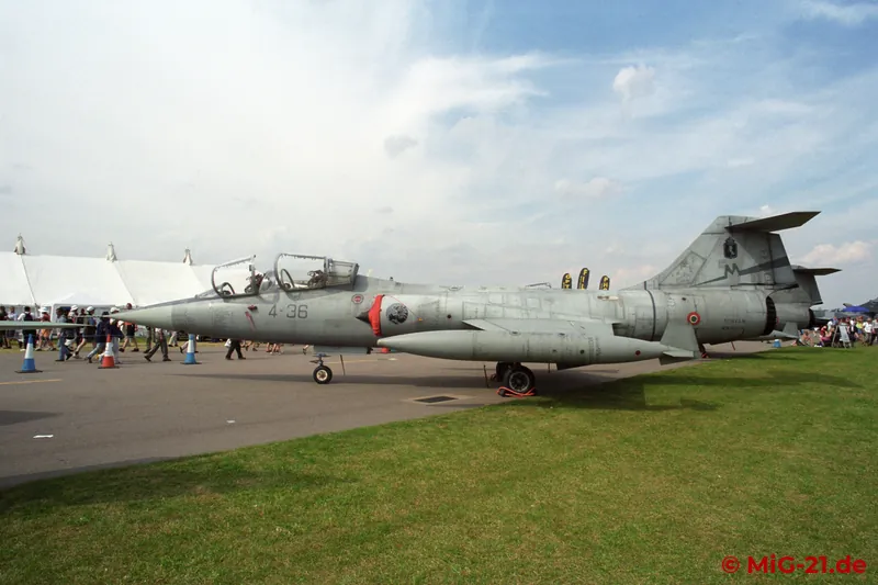 ... and F-104 Starfighter in the two-seat ...