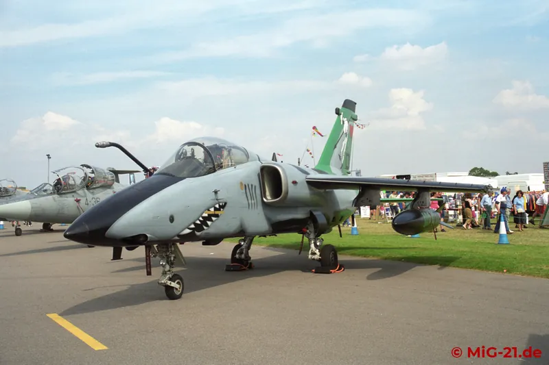 Right next to them, with the AMX, another guest from Italy.