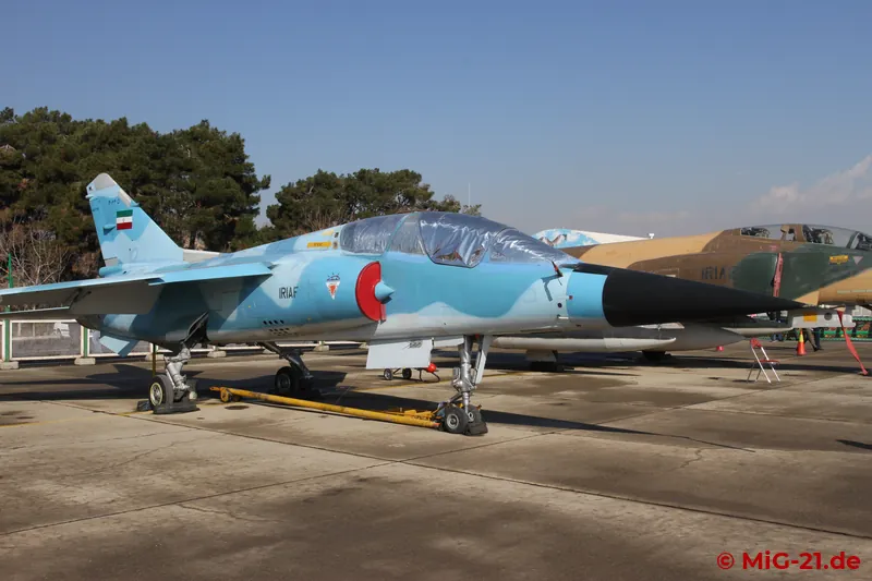 ... followed by a two-seat Mirage F.1, one of the aircraft flown over from Iraq to escape the US air strikes …
