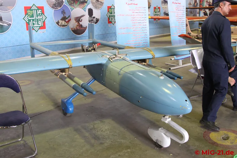 A wide range of drones – obviously of Iranian manufacture – was displayed in one of the halls, with, ...