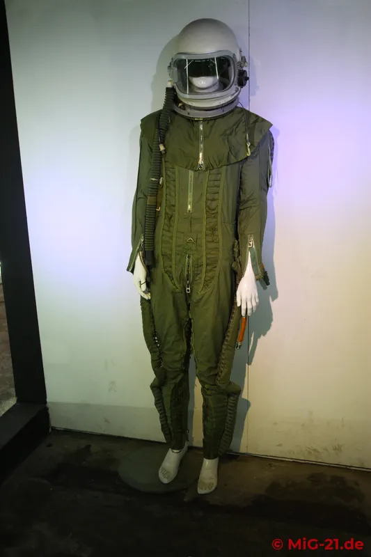 Finally, various equipment was shown, such as this Chinese-made high-altitude pressure suit.