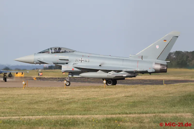 A whole number of aircraft taxied onto the runway one after the other, ...