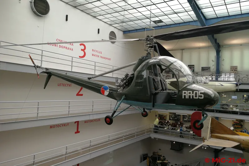 The HC 2 (VR-2) Heli Baby is the only helicopter series-built in Czechoslovakia.