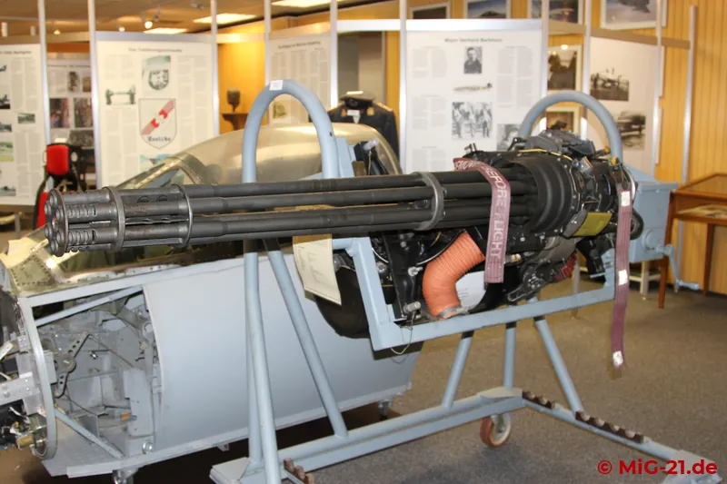 ... and the M-61 Vulcan cannon are also displayed.