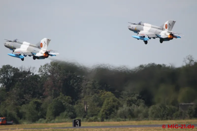 ... the two LanceR took off, ...