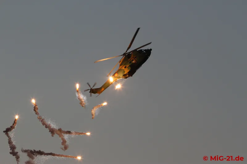 While the F-16s had already fired their infrared flares during the day, the same manoeuvre by the IAR 330 at …