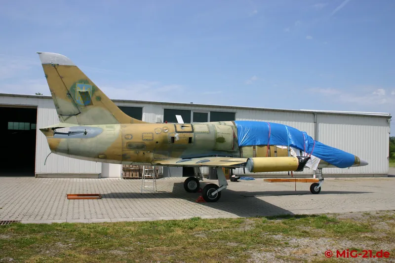 ... but "only" former Ukrainian L-39s. One aircraft had just arrived and was being prepared for overhaul, ...