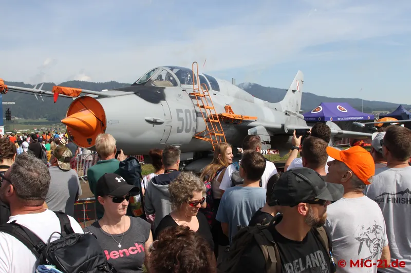 ... as hardly anything could be seen of the aircraft due to the tight barriers and the masses of visitors. In …