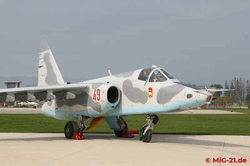 Like the MiG-21, the Su-25 ...