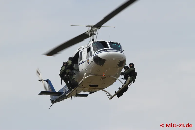 ... that of the local special forces was less spectacular.