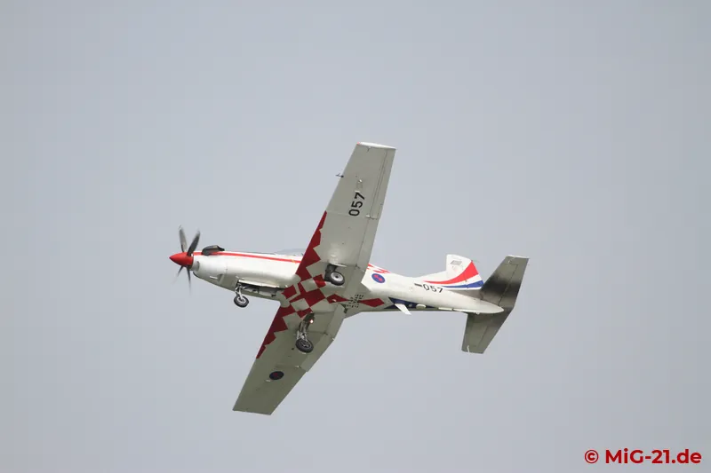 While the PC-9 landed at Varaždin again, ...