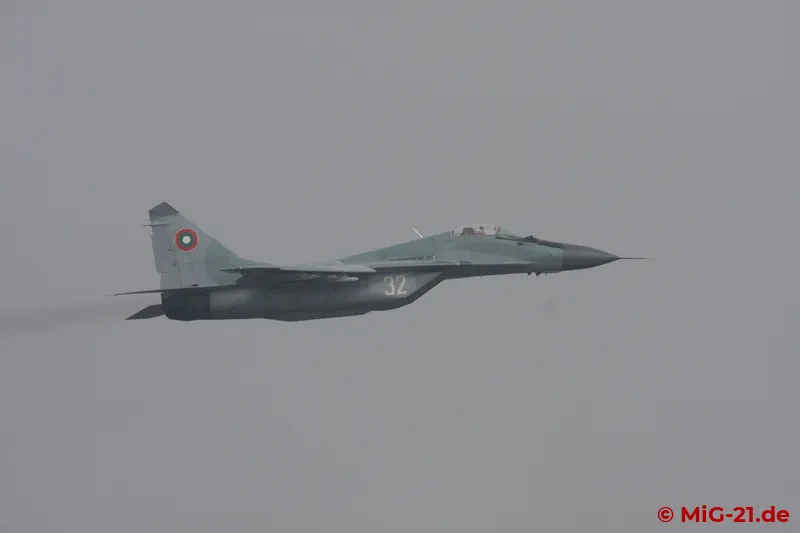 ... followed by the take-off of several MiG-29s and ...