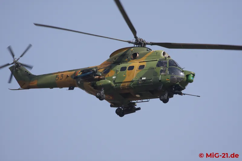 In addition, the Forţele Aeriene Române was represented with almost all its equipment, including IAR 330L …