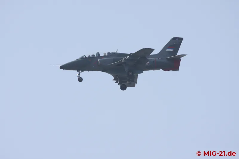 As on every visit so far, several G-4 Super Galebs flew in several waves.