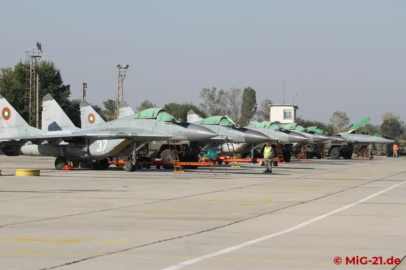 ... and half a dozen MiG-29s had been made ready on the flightline.