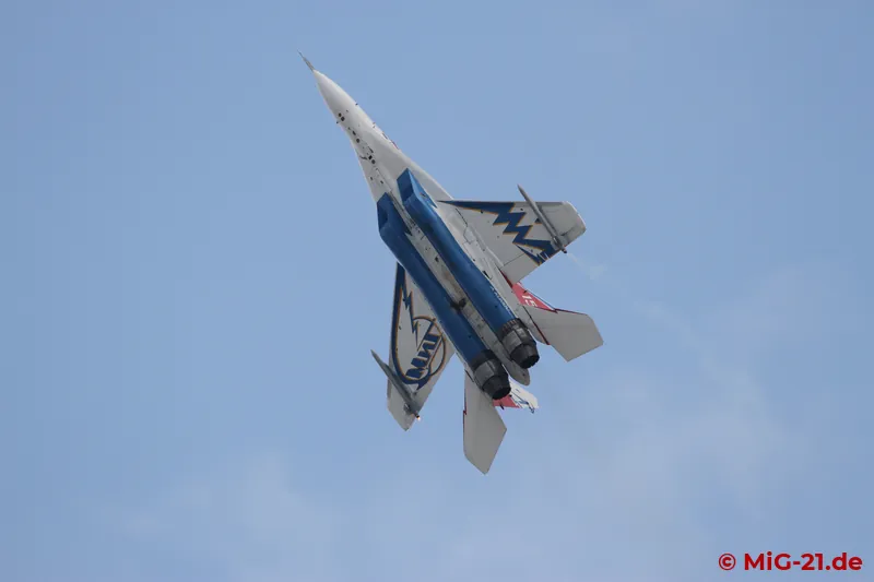 The factory demonstrator MiG-29OVT gave an impressive display, but did not come close to exploiting its …