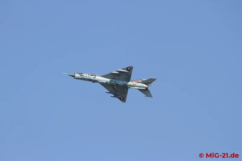 ... the MiG-21s continued to circle above the scene.