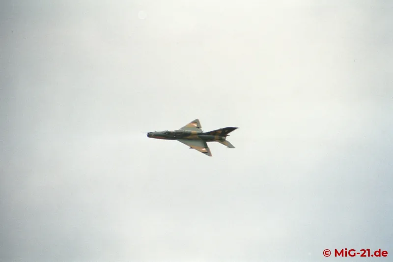 ... It probably really was, as the MiG-21UM, too, circles in a grey sky ...