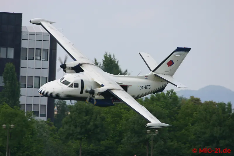 ... a civilian Croatian L-410 and ...