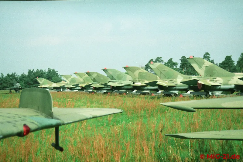 MiG-21s as far as the eye can see.