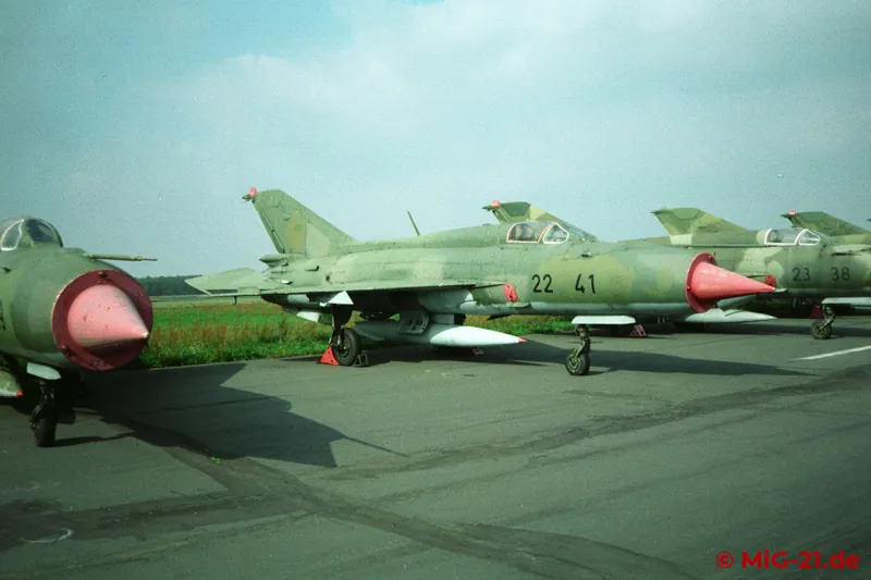 The stored single-seaters included MiG-21PFM of the local FAG-15 ...