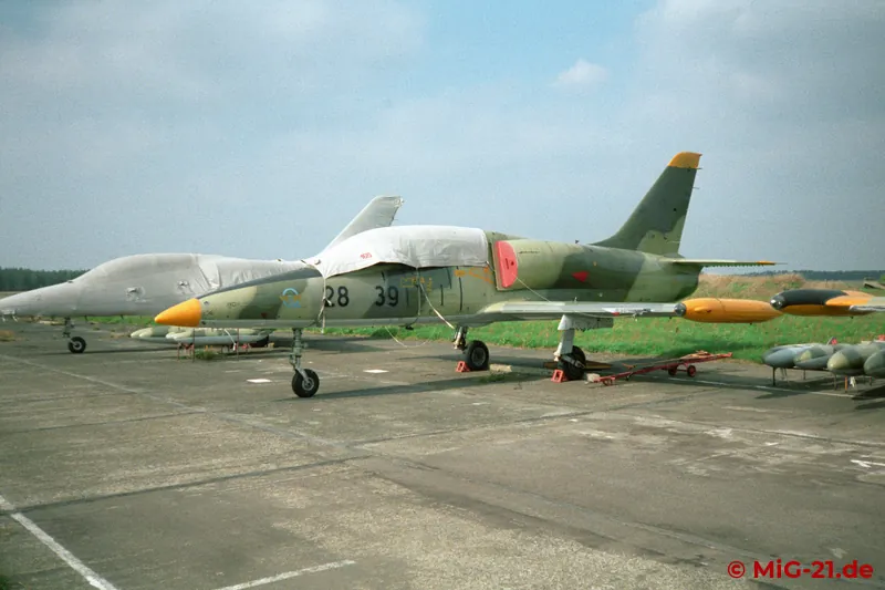Besides MiG-21s, the L-39s from Bautzen were also stored at Rothenburg. Unlike the MiGs, the jet trainers had …