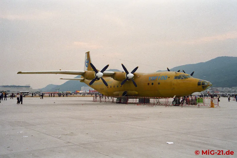Other Chinese exhibits included the Y-8 derived from the An-12 and ...