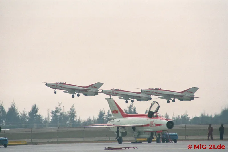 The team with its eight aircraft, six of which were in the air at a time, took off in the morning and in the …