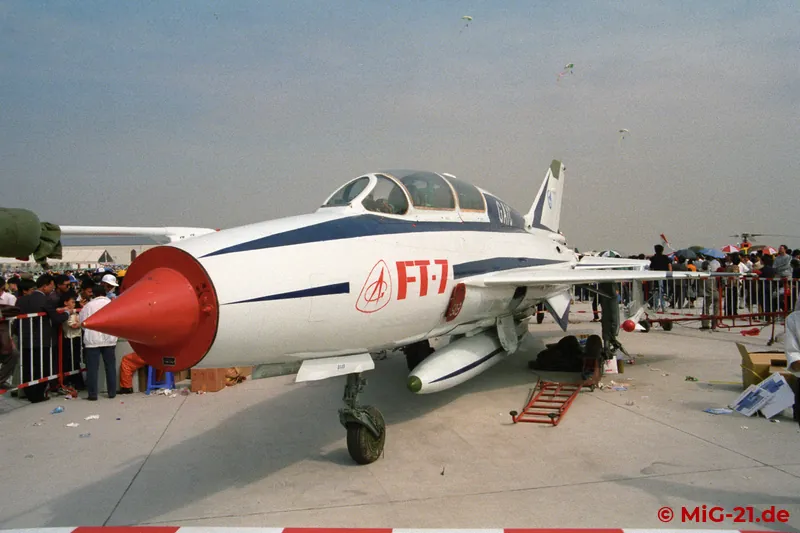 There were further interesting MiG-21 exhibits on the ground: besides an FT-7 two-seater ...